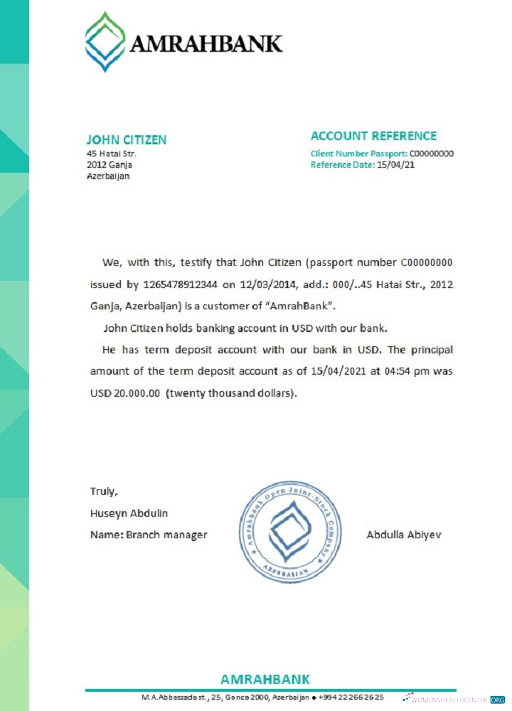 Download Azerbaijan Amrahbank reference Photoshop template